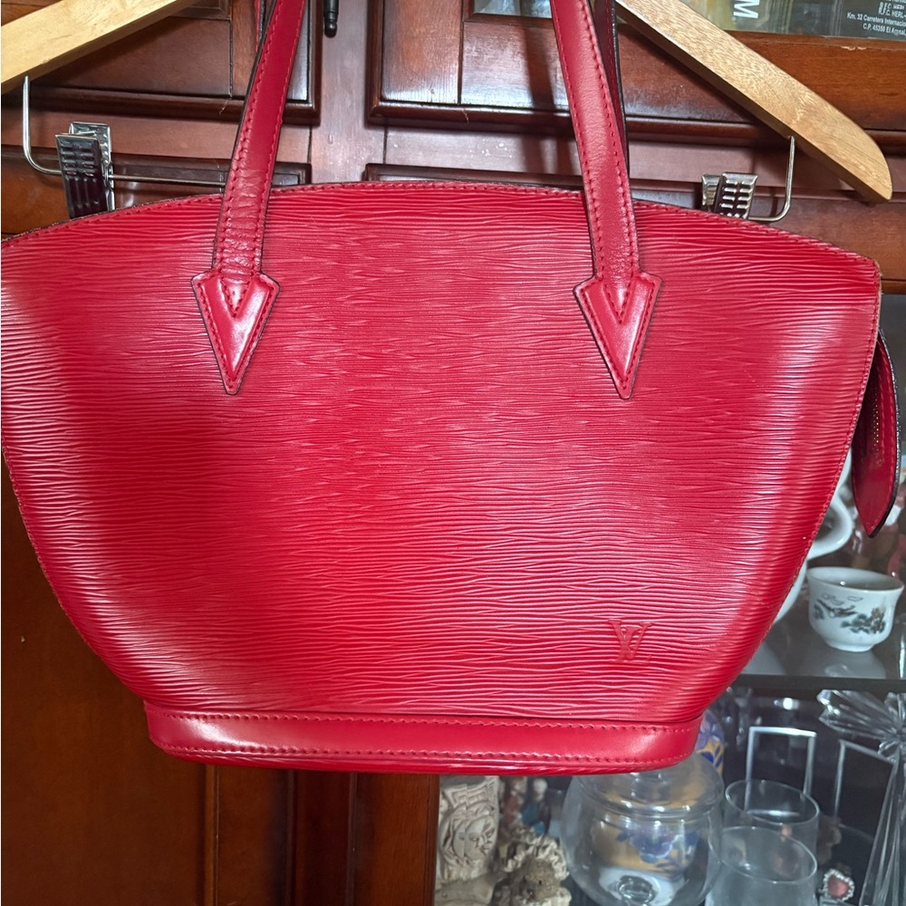 Louis Vuitton Red Tote Bag - Picture 3 of 4